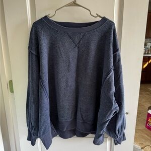 American Eagle Outfitters Dark Blue Women's Big Hug Sweatshirt